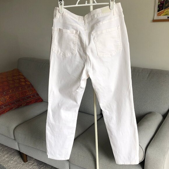 JONES NEW YORK White Lexington Skinny Cropped Jeans Coastal Beach Women's Size 8 - Picture 2 of 15